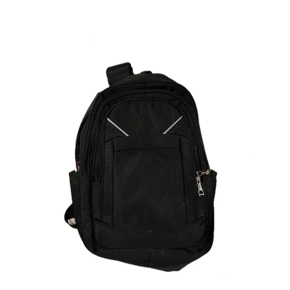 X M X Black Padded Computer Travel Backpack